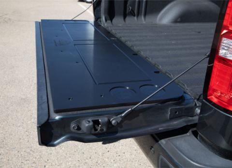 15-19 GMC Sierra 2500 Overland Tailgate Table Divided Cutting Board Black All Pro Off Road