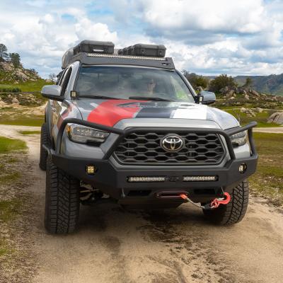 16-23 Toyota Tacoma APEXG3N Front Bumper Aluminum Black Powdercoat Full Hoop All Pro Off Road