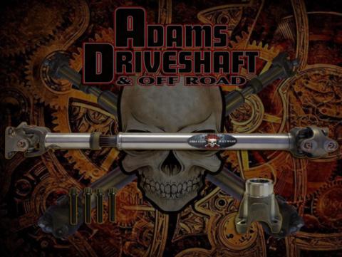 JT Front 1310 Solid CV Driveshaft with Flange (Rubicon - Sport - Overland) Adams Driveshaft