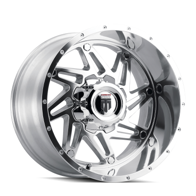 Warrior AT165 Polished 20X12 5-127/5-139.7 -44MM 78.1MM Off Road Wheels American Truxx