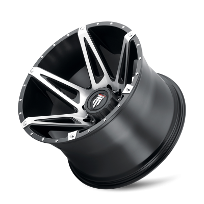 Kutz AT1902 Gloss Black Machined 22X14 6-135 -76MM 106.1MM Off Road Wheels American Truxx