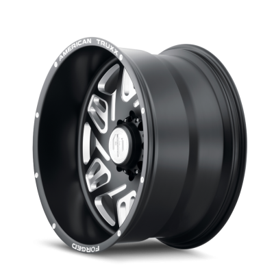 Forged Orion ATF1908 Matte Black Milled 22X12 6-139.7-44MM 106.1MM Off Road Wheels American Truxx Forged