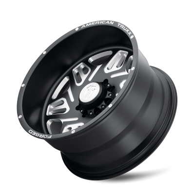 Forged Orion ATF1908 Matte Black Milled 22X12 6-139.7-44MM 106.1MM Off Road Wheels American Truxx Forged