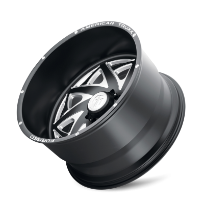 Forged Kronos ATF1910 Matte Black Milled 22X12 8-165.1 -44MM 125.2MM Off Road Wheels American Truxx Forged