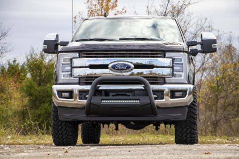 Ford 17-20 F-250 Bull Bar w/LED Light Bar Black Rough Country