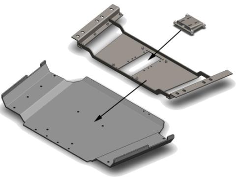Jeep Wrangler Transfer Case Skid Plate 1997-2006 TJ/LJ Clayton Off Road