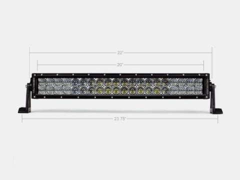 22 Inch Dual Row 5D Optic OSRAM LED Bar Combo Cali Raised LED