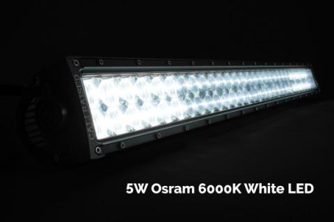 42 Inch Spot Curved Dual Row 5D Optic OSRAM LED Bar Cali Raised LED
