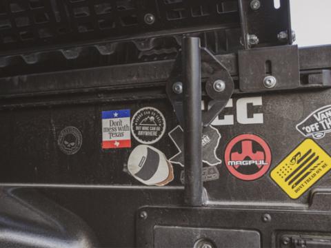 Toyota Truck Bed Rail Flag Pole Mount Powdercoat Black Cali Raised LED