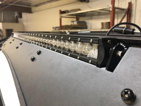 40 Inch Cut Out Prinsu Roof Rack Slim LED Light Bar Bracket Kit 42 inch Slim LED Light Bar Amber LED Light Bar Blue Backlight Small Cali Raised LED