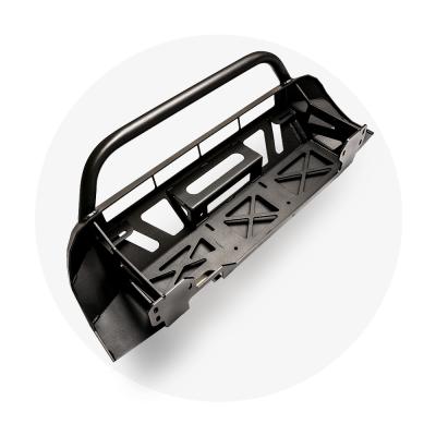 16-Up Tacoma Stealth Bumper 32 Inch LED Bar Combo Beam Bumper Light Bar-Blue-Small No 2nd LED Bar No Winch No D-Ring Cali Raised LED