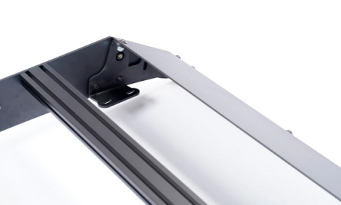 2014-2021 Tundra Crew Max Premium Roof Rack - 52 in Dual Row Spot Beam LED Light Bar - Blue Small Light Kit Cali Raised LED