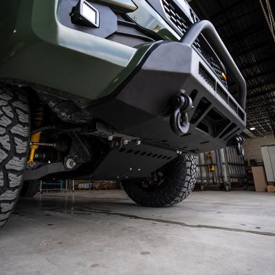 16-Up Tacoma Stealth Bumper 32 Inch LED Bar Spot Beam Bumper Light Bar-Blue-Tall 32 Inch Spot Beam with Relocation Mounts Bumper Light Bar Switch No Winch No D-Ring Cali Raised LED