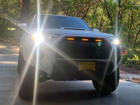14-21 4Runner Grille Raptor LED Light Kit Smoked No Fuse Cali Raised LED
