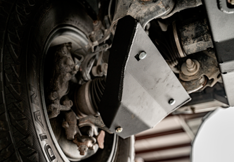 2014-Present 4Runner Fuel Tank Skid Plate Aluminum/Raw Cali Raised LED