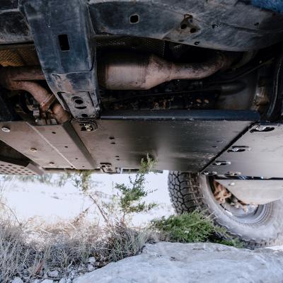 2014-Present 4Runner Transmission Skid Plate Aluminum/Raw Cali Raised LED