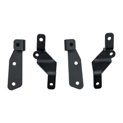Ditch Light Mount Kit Fits 21-Present Ford Bronco Raptor - (2) 3X2 18W Amber LED Pods/(2) 27W Side Projecting LED Pods Cali Raised LED