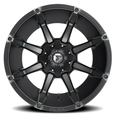 Aluminum Wheels 20X10 Coupler D556 5 On 114.3/5 On 127 Matte Black/Machined Dark Tint 78.1 Bore -12 Offset 8 Spoke Fuel Off Road Wheels