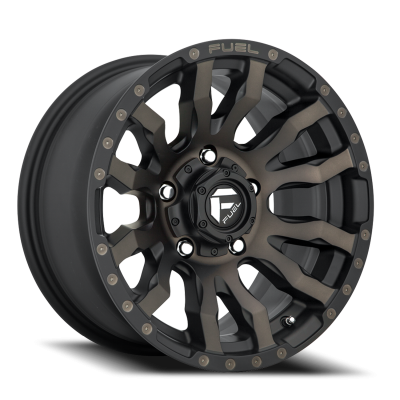 Aluminum Wheels 18X9 Blitz D674 5 On 127 Matte Black Double Dark Tint 71.5 Bore 1 Offset Multi Spoke Fuel Off Road Wheels