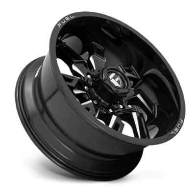 Aluminum Wheels 20X10 Lockdown D747 5 On 127 Gloss Black Milled 71.5 Bore -18 Offset Fuel Off Road Wheels