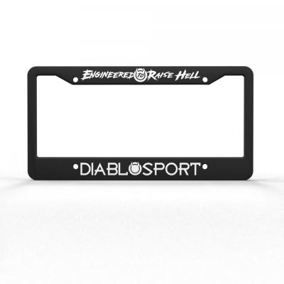 Diablo Sport License Plate Frame Durable plastic license plate frame black DiabloSport
