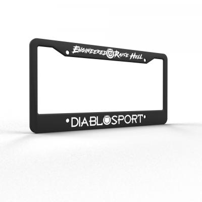 Diablo Sport License Plate Frame Durable plastic license plate frame black DiabloSport