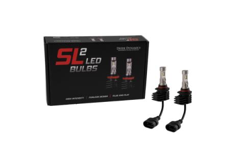9005/9011/H10 White SL2 LED Bulbs Pair Diode Dynamics