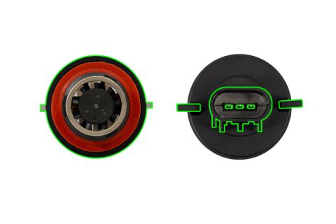 H13 White SL2 Pro LED Bulbs Pair Diode Dynamics