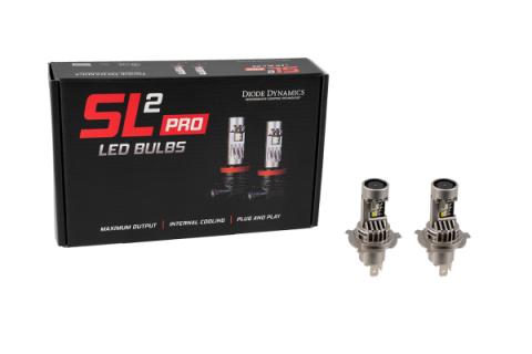 H4 White SL2 Pro LED Bulb Each Diode Dynamics