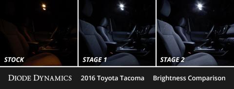Interior LED Kit for 2016-2023 Toyota Tacoma, Cool White Stage 2 Diode Dynamics
