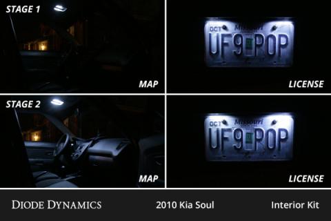 Interior LED Kit for 2010-2013 Kia Soul, Cool White Stage 1 Diode Dynamics