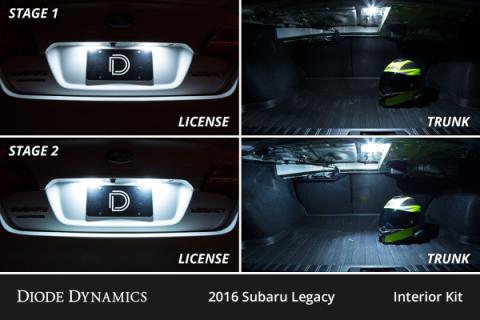Interior LED Kit for 2015-2019 Subaru Legacy, Cool White Stage 1 Diode Dynamics