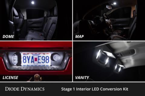 Interior LED Kit for 2007-2013 Chevrolet Silverado, Cool White Stage 2 Diode Dynamics