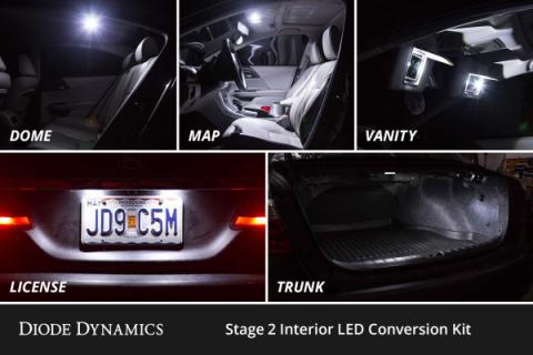 Interior LED Kit for 2022-Present Toyota GR86/Subaru BRZ, Cool White Stage 2 Diode Dynamics