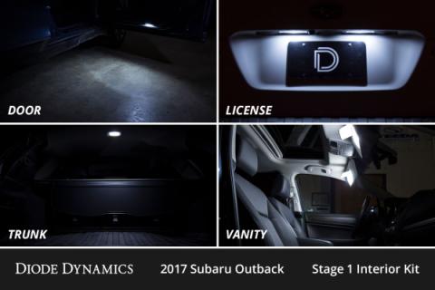 Interior LED Kit for 2015-2019 Subaru Outback, Cool White Stage 2 Diode Dynamics