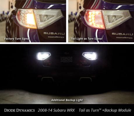 2008-2014 Subaru WRX/STi Hatchback Tail as Turn +Backup Module (USDM) Module Only Diode Dynamics