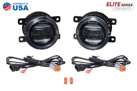Elite Series Fog Lamps for 2013-2015 Subaru XV Crosstrek Pair Cool White 6000K Diode Dynamics