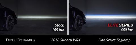 Elite Series Fog Lamps for 2015-2021 Subaru WRX Pair Yellow 3000K Diode Dynamics
