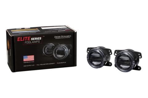 Elite Series Type M Fog Lamps, White Pair Diode Dynamics