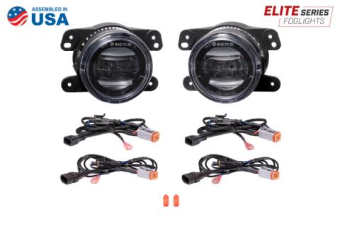 Elite Series Fog Lamps for 2009-2017 Dodge Journey Pair Yellow 3000K Diode Dynamics