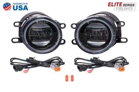 Elite Series Fog Lamps for 2010-2020 Lexus RX450h Pair Cool White 6000K Diode Dynamics