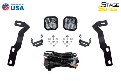 Stage Series 2in LED Ditch Light Kit for 2016-2021 Toyota Tacoma, Pro Yellow Combo