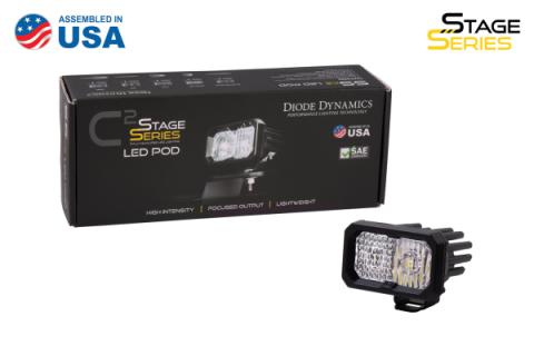 Stage Series 2 Inch LED Pod, Sport White Driving Standard ABL Each