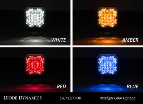 Stage Series C1 LED Pod Sport White Flood Standard ABL Each Diode Dynamics