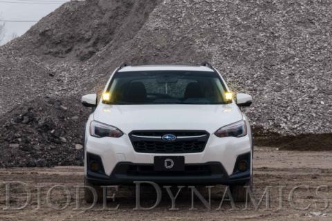 SS3 LED Ditch Light Kit for 2018-2021 Subaru Crosstrek, Sport Yellow Combo Diode Dynamics