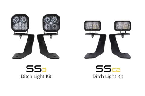 SS3 LED Ditch Light Kit for 2018-2021 Subaru Crosstrek, Sport Yellow Combo Diode Dynamics