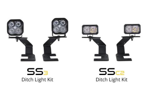 SS3 LED Ditch Light Kit for 2015-2021 Chevrolet Colorado, Pro White Combo Diode Dynamics