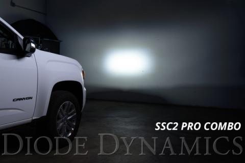 SS3 LED Ditch Light Kit for 2015-2021 GMC Canyon, Pro White Combo Diode Dynamics