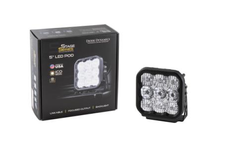 SS5 LED Pod Sport White Spot Single Diode Dynamics