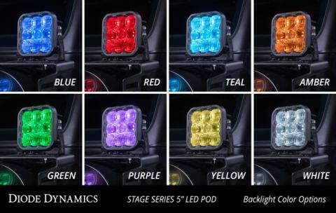 SS5 LED Pod Sport White Combo Single Diode Dynamics